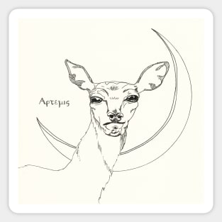 Artemis' Deer Sticker